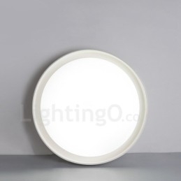 Lampada da soffitto LED integrato in metallo 48x8 mm con telecomando