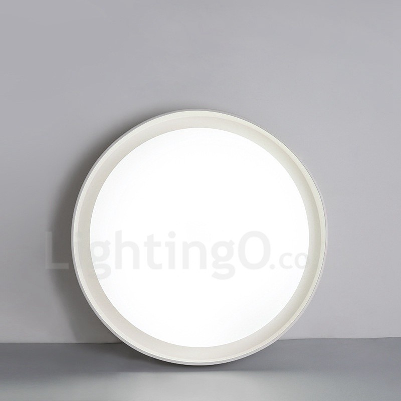 Lampada da soffitto LED integrato in metallo 48x8 mm con telecomando