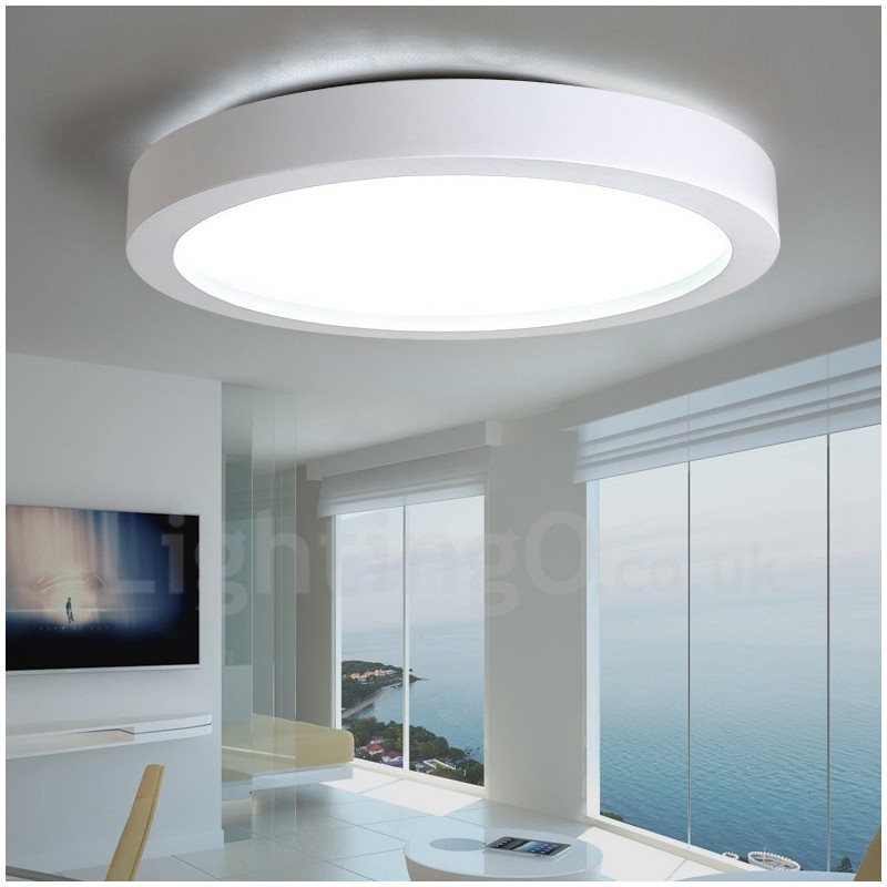 Lampada da soffitto moderna in metallo con LED integrato 35 x 9 cm