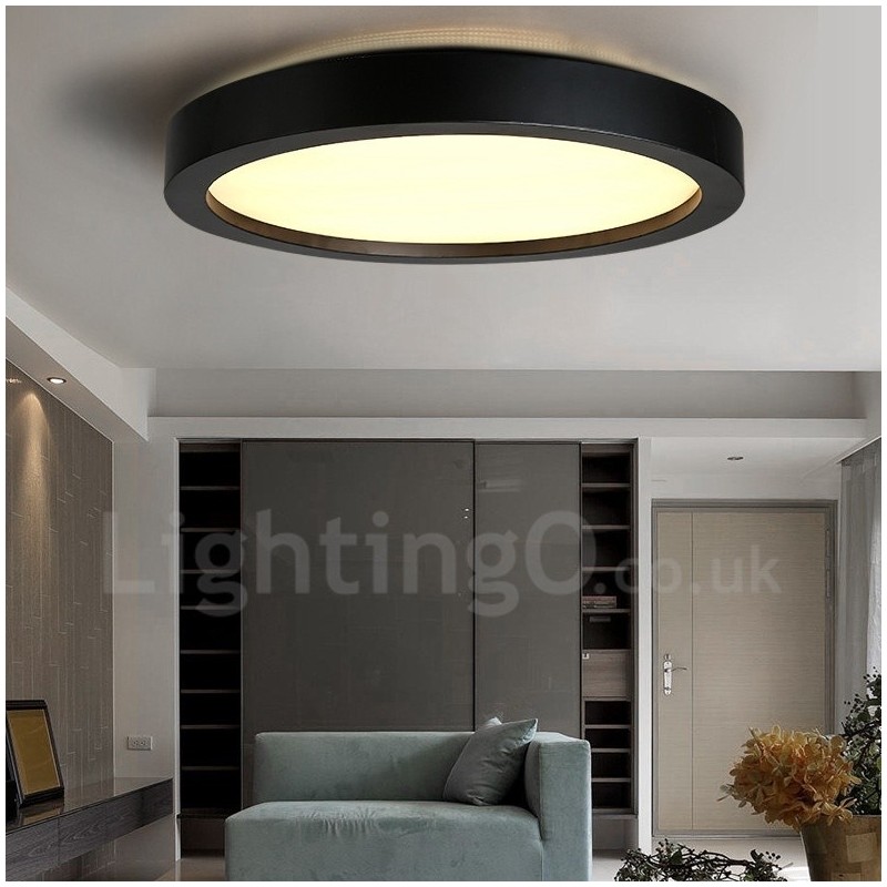 Lampada da soffitto moderna in metallo con LED integrato 35 x 9 cm