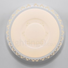 Lampada da soffitto moderna e contemporanea in metallo con LED integrato 56x56 cm