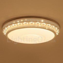 Lampada da soffitto moderna e contemporanea in metallo con LED integrato 56x56 cm