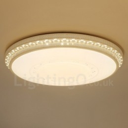 Lampada da soffitto moderna e contemporanea in metallo con LED integrato 56x56 cm