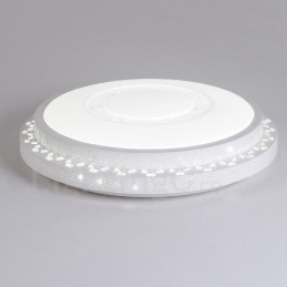Lampada da soffitto moderna e contemporanea in metallo con LED integrato 56x56 cm