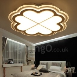 Lampada da soffitto LED integrato in metallo con telecomando 40 x 7 cm