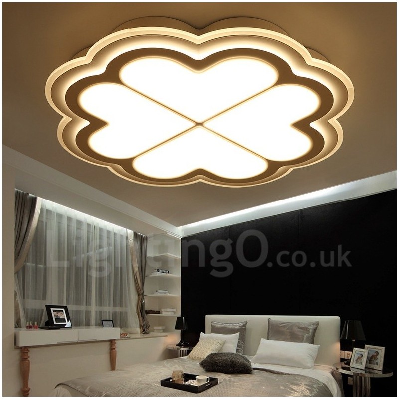 Lampada da soffitto LED integrato in metallo con telecomando 40 x 7 cm
