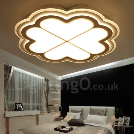Lampada da soffitto LED integrato in metallo con telecomando 40 x 7 cm
