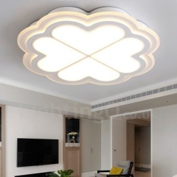 Lampada da soffitto LED integrato in metallo con telecomando 40 x 7 cm