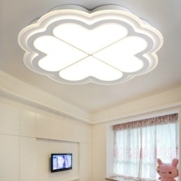 Lampada da soffitto LED integrato in metallo con telecomando 40 x 7 cm