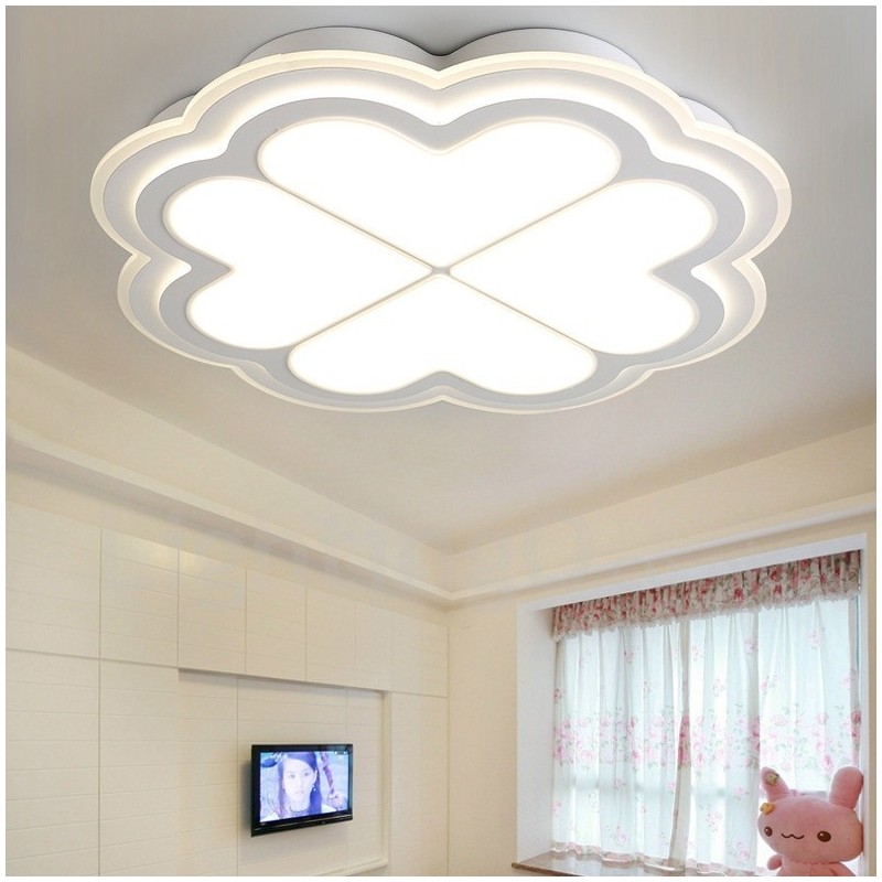 Lampada da soffitto LED integrato in metallo con telecomando 40 x 7 cm