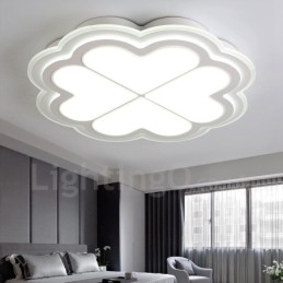 Lampada da soffitto LED integrato in metallo con telecomando 40 x 7 cm