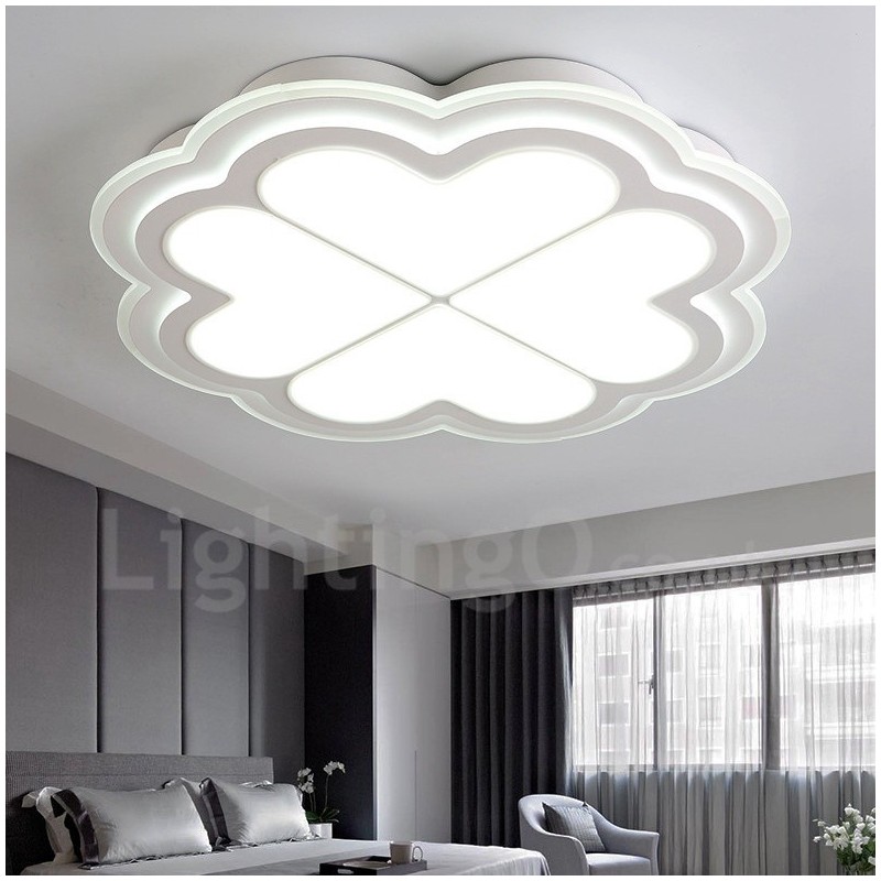 Lampada da soffitto LED integrato in metallo con telecomando 40 x 7 cm
