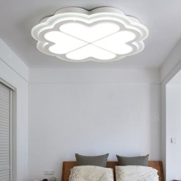 Lampada da soffitto LED integrato in metallo con telecomando 40 x 7 cm
