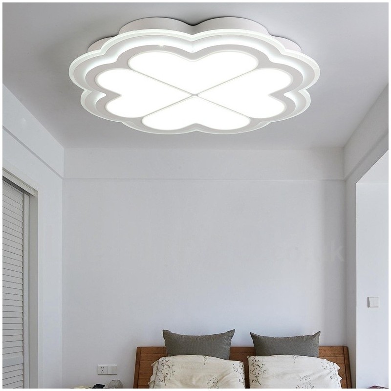 Lampada da soffitto LED integrato in metallo con telecomando 40 x 7 cm