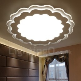 Lampada da soffitto moderna contemporanea in metallo con LED integrato 40x7 cm
