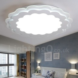 Lampada da soffitto moderna contemporanea in metallo con LED integrato 40x7 cm