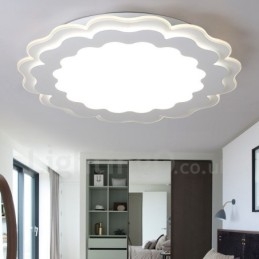Lampada da soffitto moderna contemporanea in metallo con LED integrato 40x7 cm