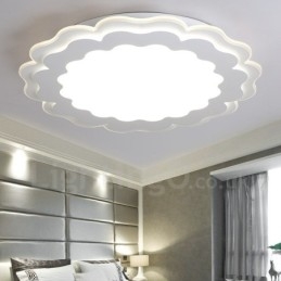 Lampada da soffitto moderna contemporanea in metallo con LED integrato 40x7 cm