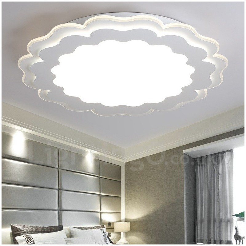 Lampada da soffitto moderna contemporanea in metallo con LED integrato 40x7 cm