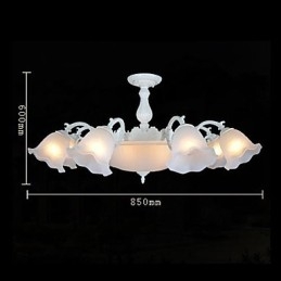 Lampadario a filo bianco retrò classico