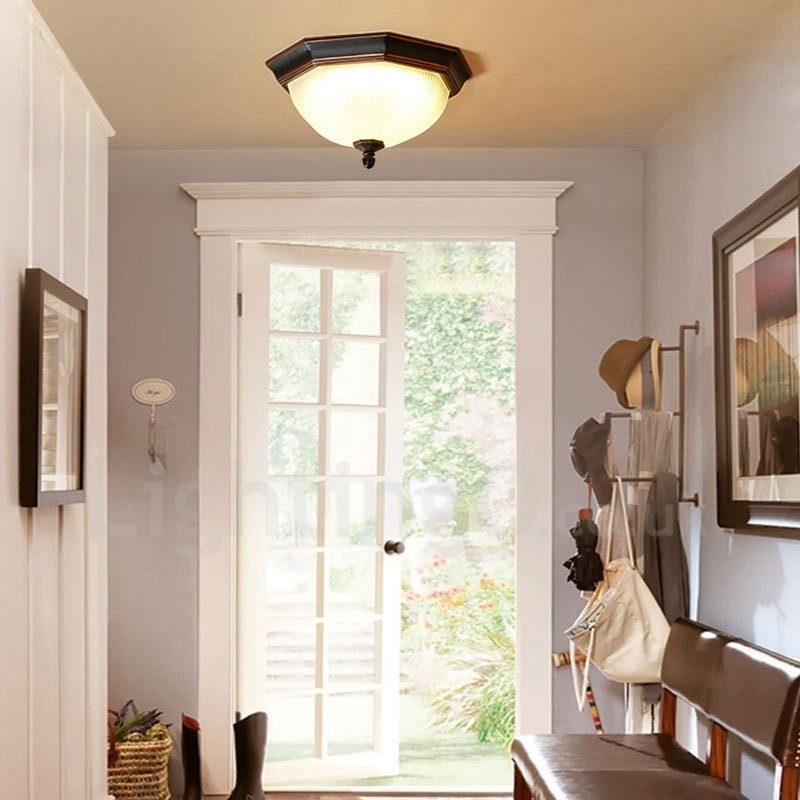 Lampada da soffitto Rustica Lodge LED integrato 32 x 15 cm