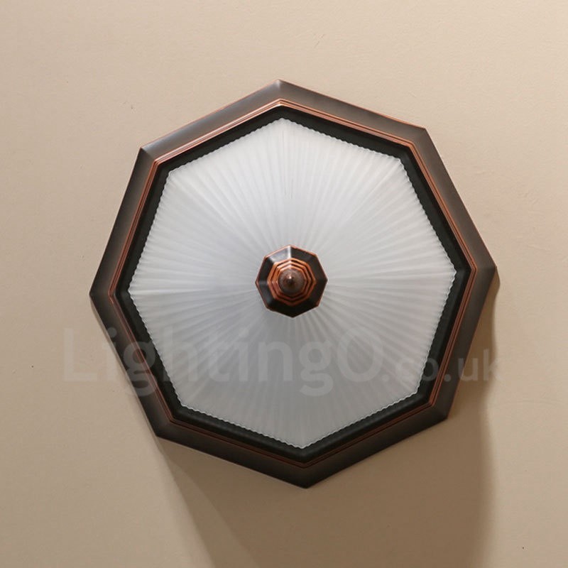 Lampada da soffitto Rustica Lodge LED integrato 32 x 15 cm