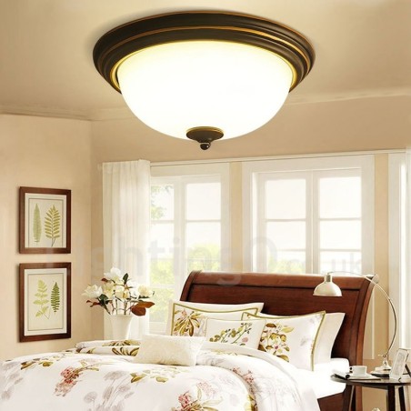 Lampada da soffitto Rustica Lodge LED integrata 30 x 15 cm