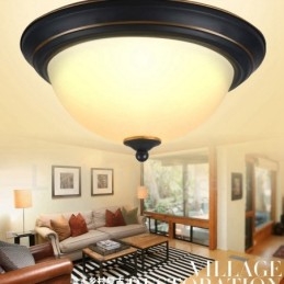 Lampada da soffitto Rustica Lodge LED integrata 30 x 15 cm
