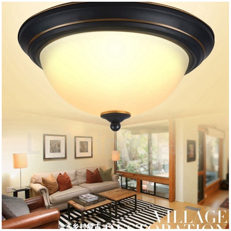 Lampada da soffitto Rustica Lodge LED integrata 30 x 15 cm
