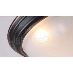 Lampada da soffitto Rustica Lodge LED integrata 30 x 15 cm