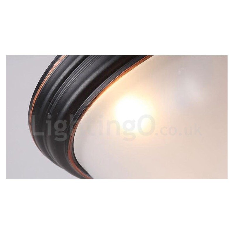 Lampada da soffitto Rustica Lodge LED integrata 30 x 15 cm