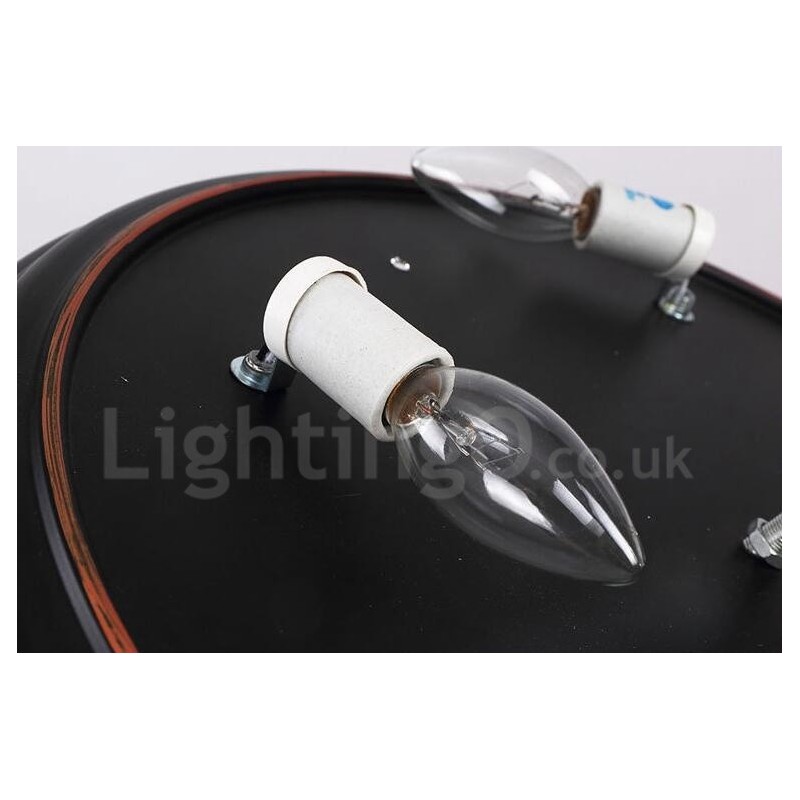 Lampada da soffitto Rustica Lodge LED integrata 30 x 15 cm