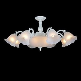 Lampadario a filo bianco retrò classico