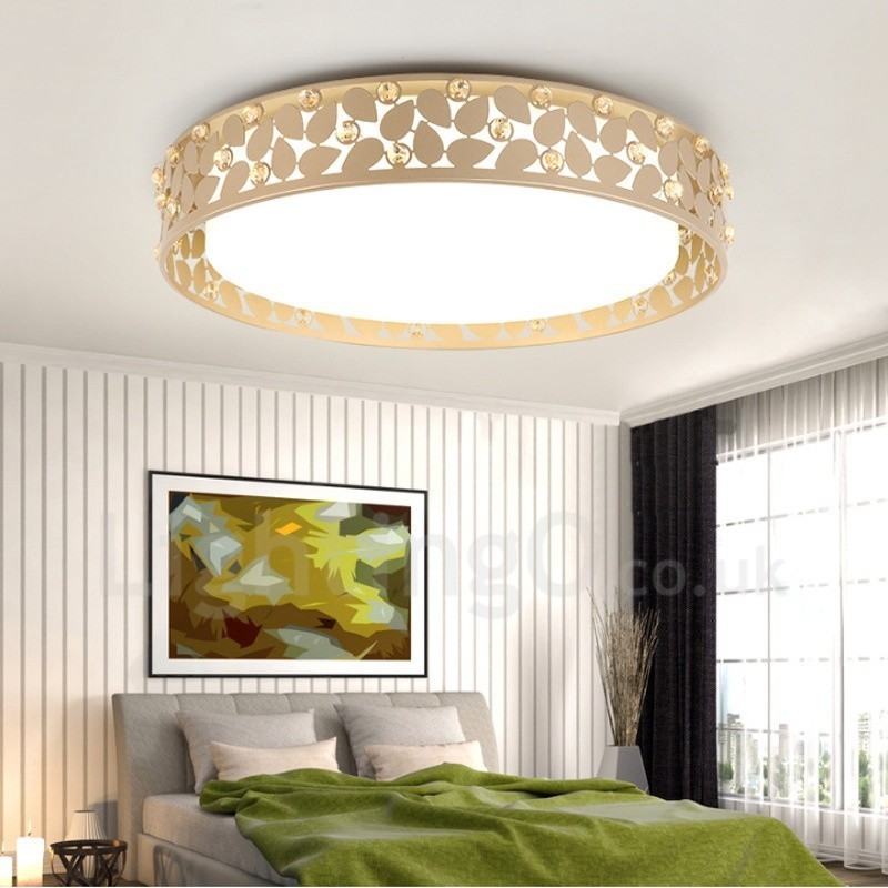 Lampada da soffitto moderna contemporanea LED integrato in metallo 48 × 10 mm