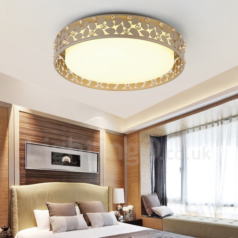 Lampada da soffitto moderna contemporanea LED integrato in metallo 48 × 10 mm