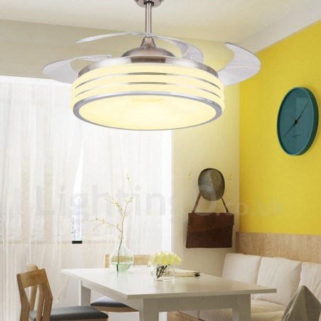 Ventilatore da soffitto moderno e contemporaneo 106 cm con telecomando
