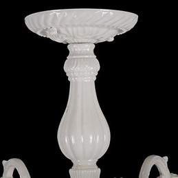 Lampadario a filo bianco retrò classico