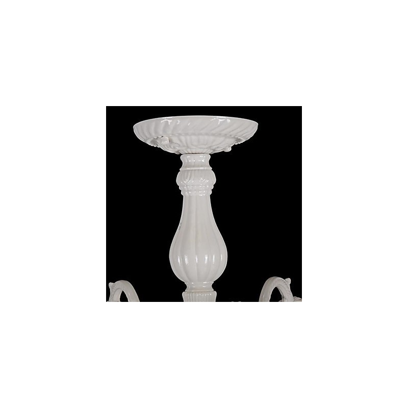 Lampadario a filo bianco retrò classico