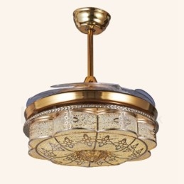 Ventilatore da soffitto moderno contemporaneo invisibile 109 mm con telecomando