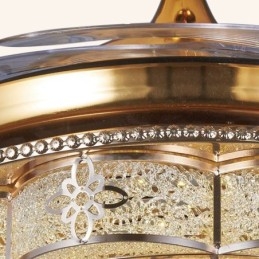 Ventilatore da soffitto moderno contemporaneo invisibile 109 mm con telecomando