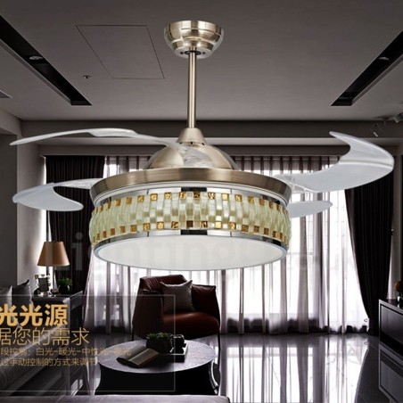 Ventilatore da soffitto moderno e contemporaneo invisibile 112 mm con telecomando