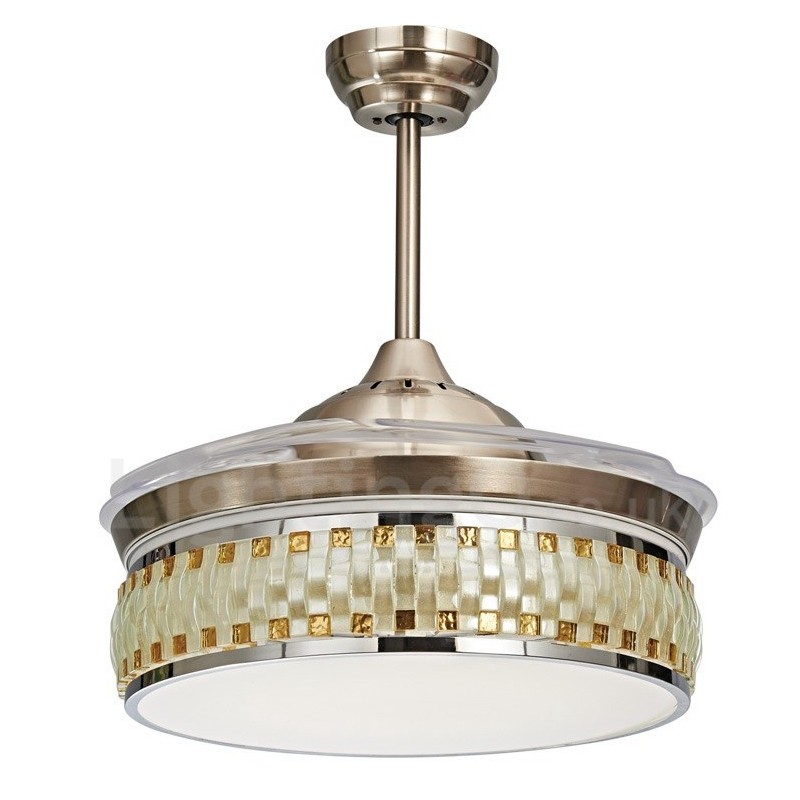 Ventilatore da soffitto moderno e contemporaneo invisibile 112 mm con telecomando
