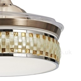 Ventilatore da soffitto moderno e contemporaneo invisibile 112 mm con telecomando