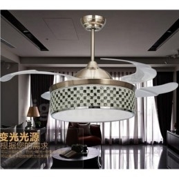 Ventilatore da soffitto moderno invisibile 114 mm con telecomando