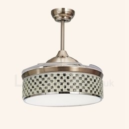 Ventilatore da soffitto moderno invisibile 114 mm con telecomando