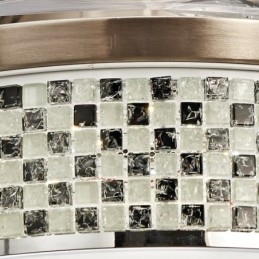 Ventilatore da soffitto moderno invisibile 114 mm con telecomando