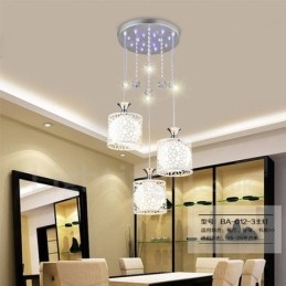 Lampada a sospensione contemporanea in metallo a 3 luci 1000 x 290 mm