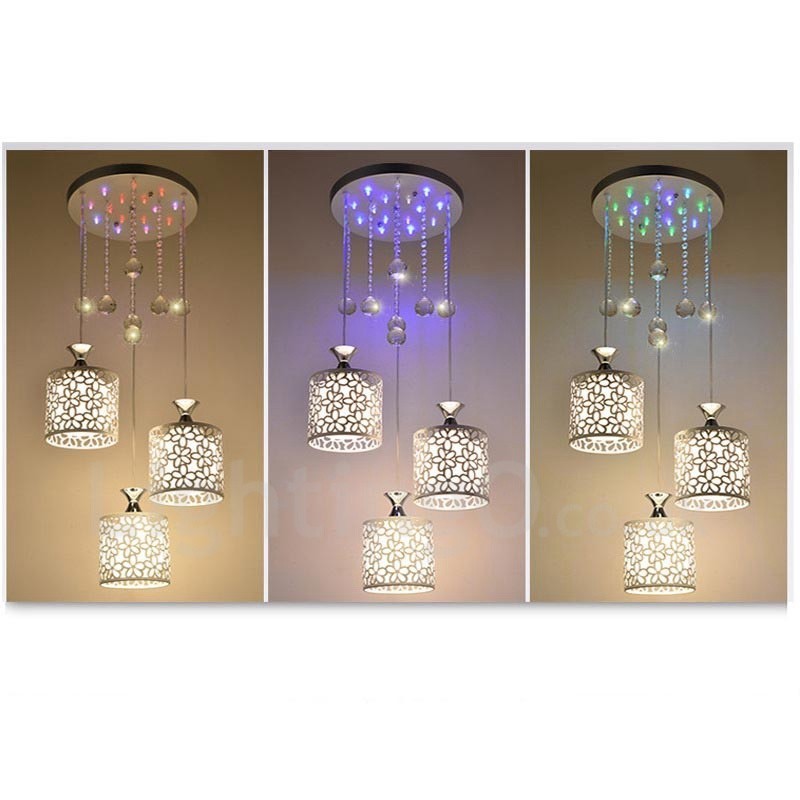 Lampada a sospensione contemporanea in metallo a 3 luci 1000 x 290 mm