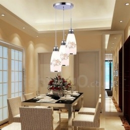 Lampada a sospensione contemporanea in metallo con LED integrato a 3 luci