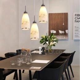 Lampada a sospensione contemporanea in metallo con LED integrato a 3 luci